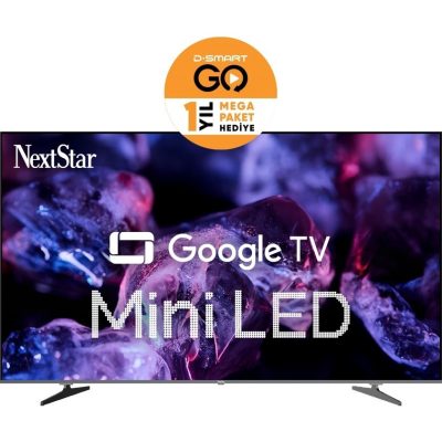 NextStar YE-55IDG11 4K Ultra HD 55″ 140 Ekran Uydu Alıcılı Google Smart Mini LED TV