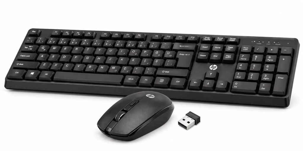 HP 6NY40PA CS10L Kablosuz Klavye Mouse Seti Siyah